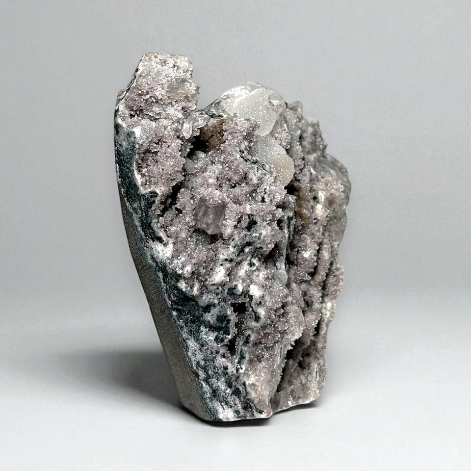 Apophyllite on Chalcedony Stalactites specimen, view 1 of 4